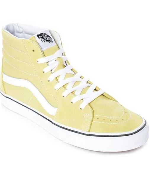 yellow skate high vans