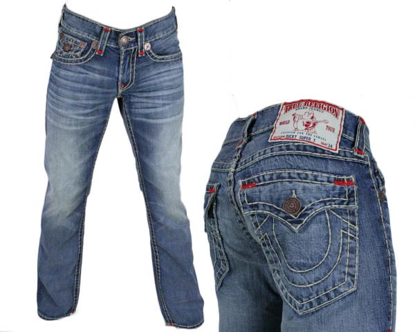 true religion red stitching jeans